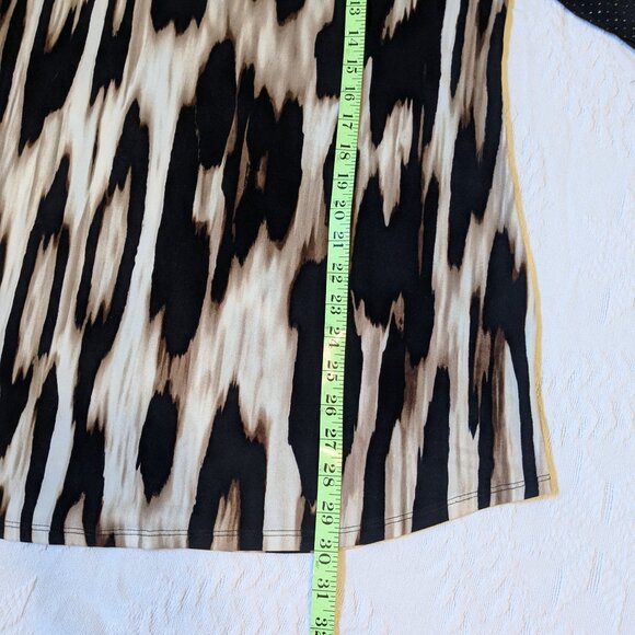 Chicos Travelers Animal Print Artsy Blouse Top Womens Large 12 - Picture 10 of 11